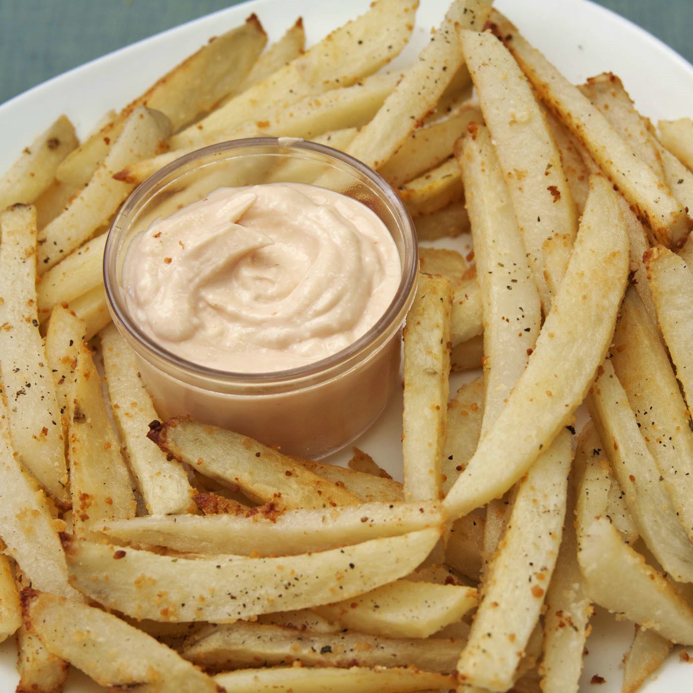 Oven Fries with Horseradish Cream